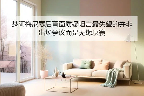 楚阿梅尼赛后直面质疑坦言最失望的并非出场争议而是无缘决赛
